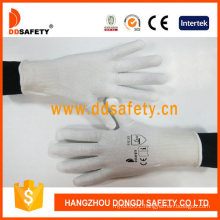 13gauge Spandex or Nylon Mixed with White Stainless Steel Cut Resistant Gloves Ce Level 5